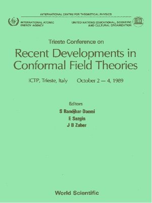 cover image of Recent Developments In Conformal Field Theories--Trieste Conference